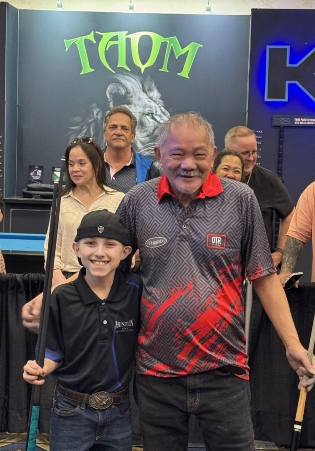 Austin with Efren Reyes in Las Vegas